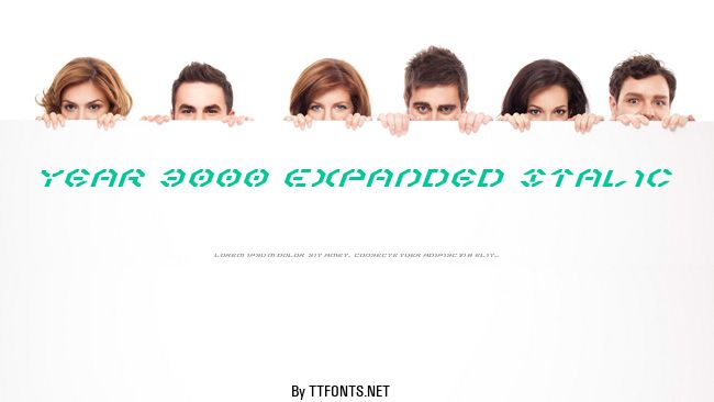 Year 3000 Expanded Italic example
